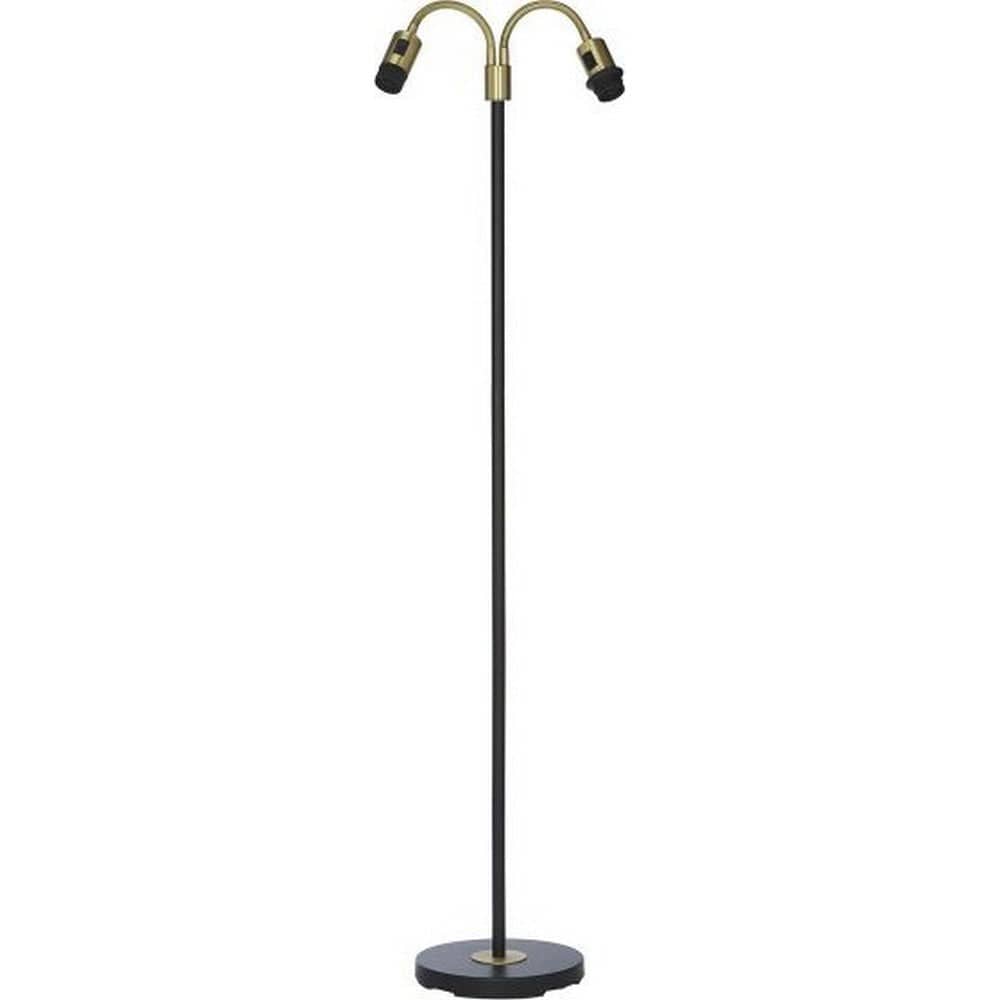 PR Home Golvlampa Amy Flex 2 Svart/Mässing SKU PRH-201150 EAN 7330976116232
