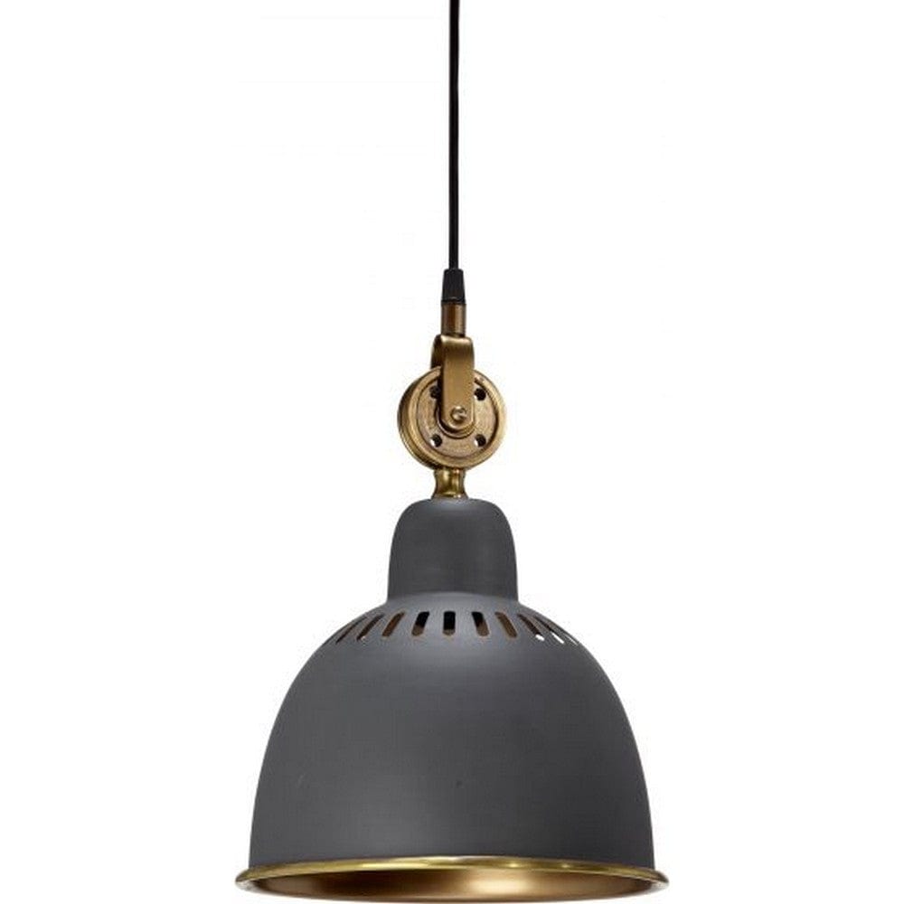 PR Home Taklampa Cleveland JakoGrå/Mässing 23 cm SKU PRH-843407 EAN 7330976063284