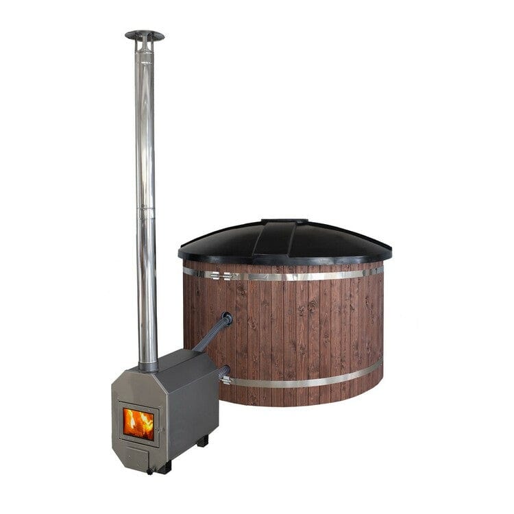 PW-SPA Badtunna Classic Mörkgrå/Nötbrun SKU PLW-PLS1021F EAN 6430061420020