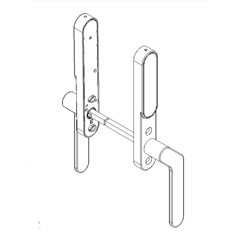 SecuYou Fönster/Fönsterdörrhandtag Smart Lock Utvändigt Montage Svart SKU EAN