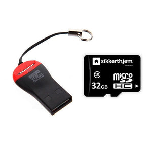 Sikkerthjem 32GB microSD + USB-adapter SKU SIK-50231 EAN 5711826503211