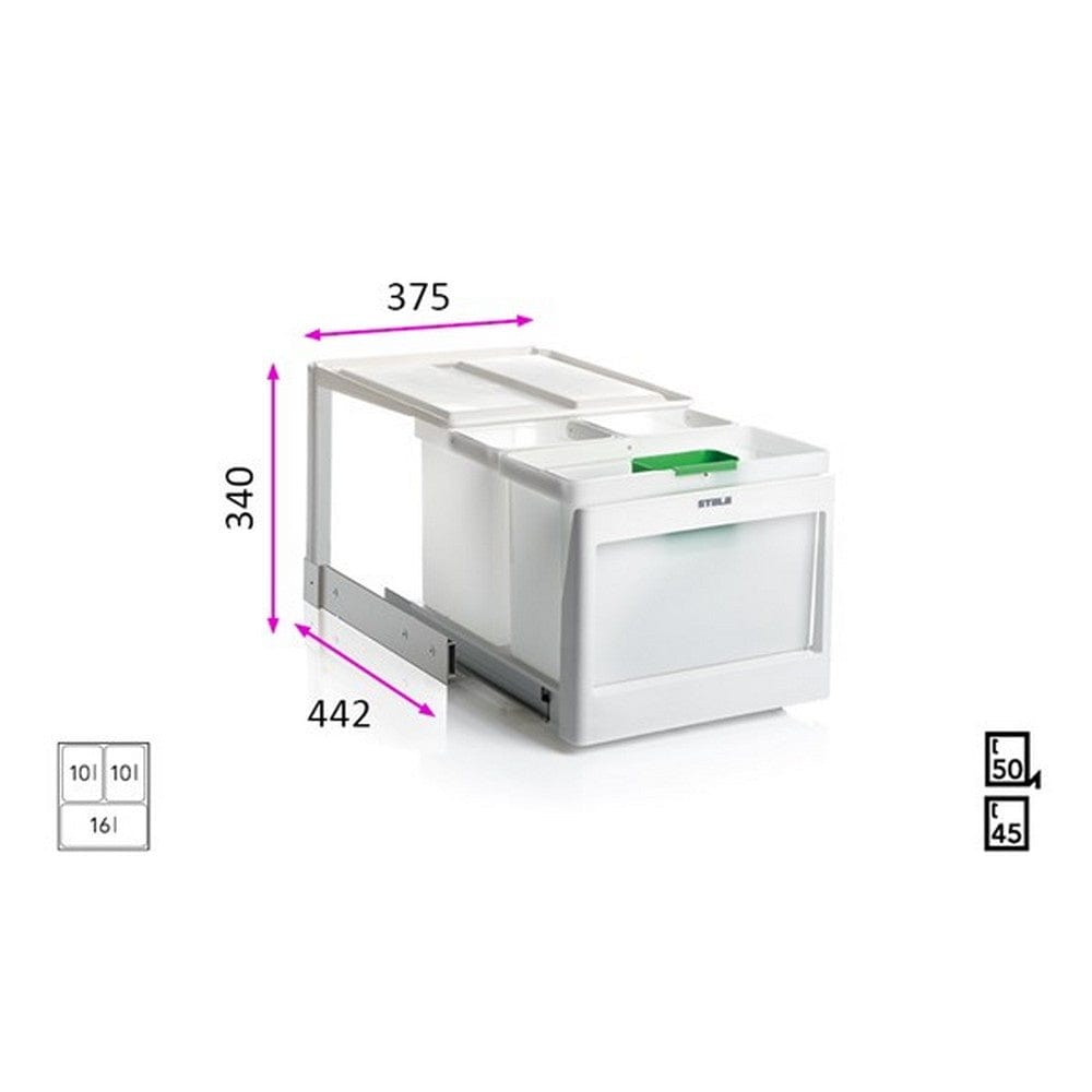 Stala Källsortering EkoLine 2x10+16 SKU EAN