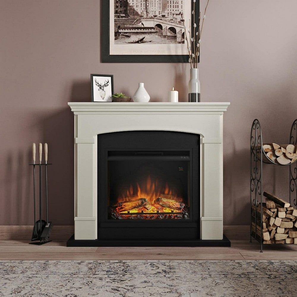 Tagu Elektrisk Kamin Helmi Vit SKU KAM-FM463-CR2 EAN 5949096089177