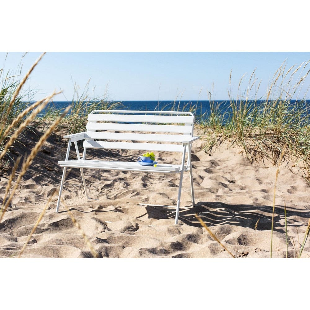 Varax Trädgårdsbänk Retro Vit SKU VAR-3402-3000 EAN 6417624501730