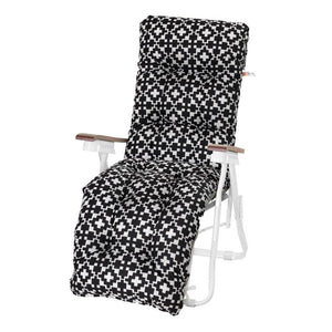 Varax Trädgårdsstol Baden Baden Svart/Vit SKU VAR-3281-151B EAN 6417624501976