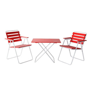 Varax Trädgårsbord Retro 401 Vit/Röd SKU VAR-4400-1000 EAN 6417624500139