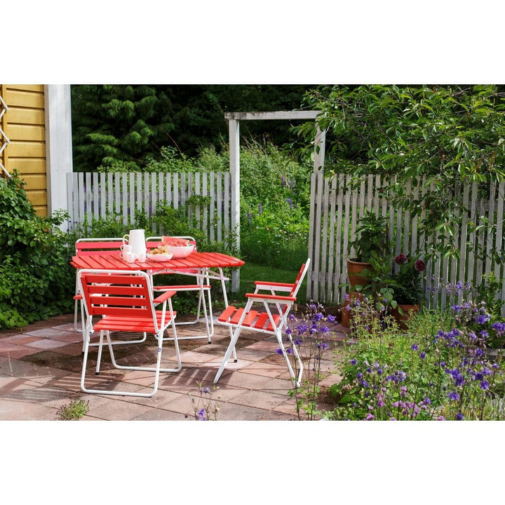 Varax Trädgårsbord Retro 403 Vit/Röd SKU VAR-4403-1000 EAN 6417624500689