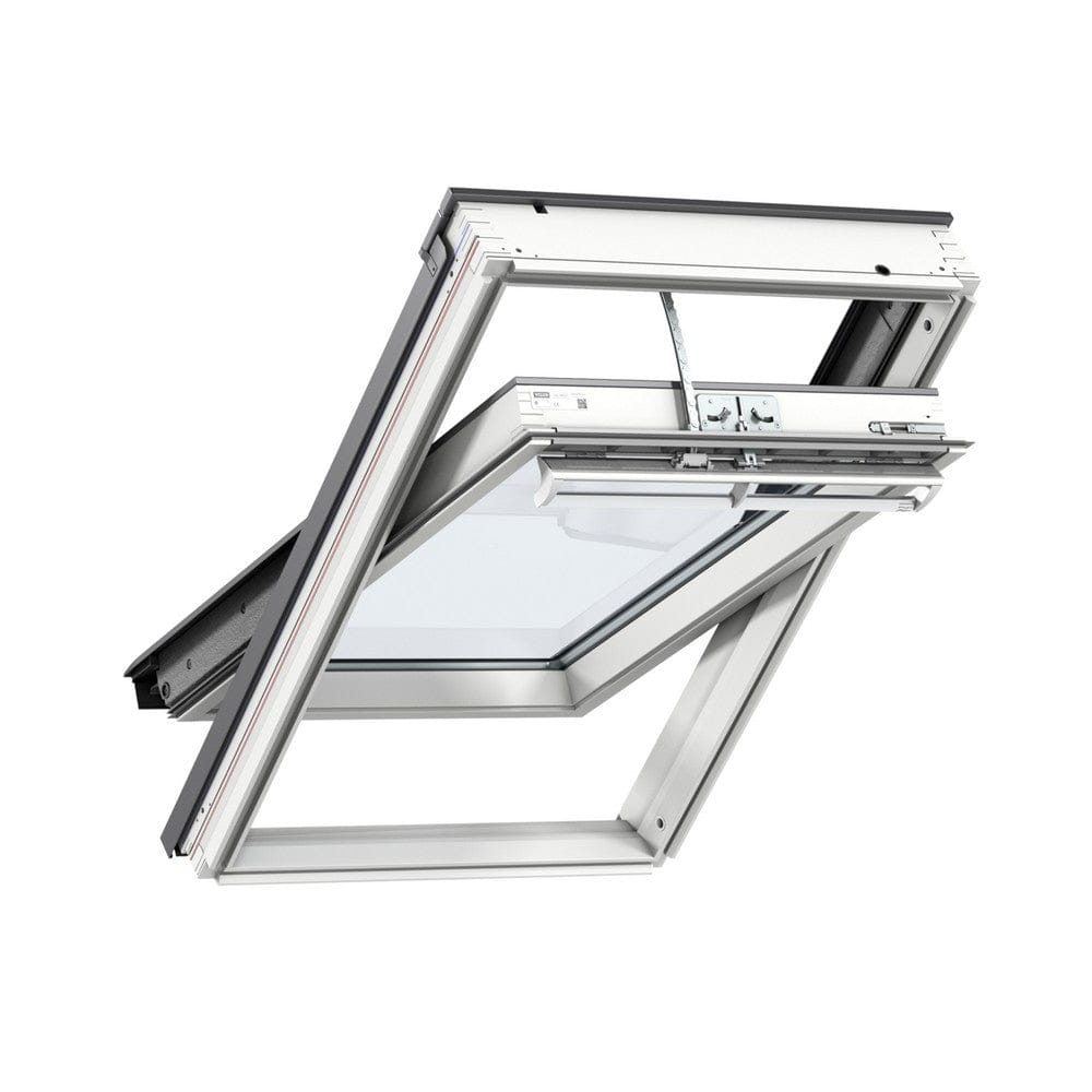 Velux Takfönster Pivåhängd Vitmålad Furu Integra Solar SKU EAN