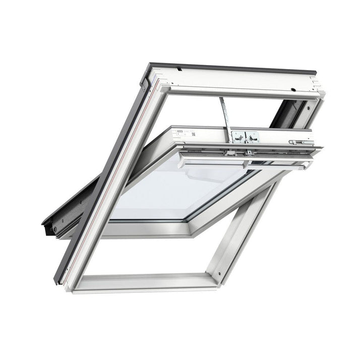 Velux Takfönster Pivåhängd Vitmålad Furu Integra Solar SKU EAN