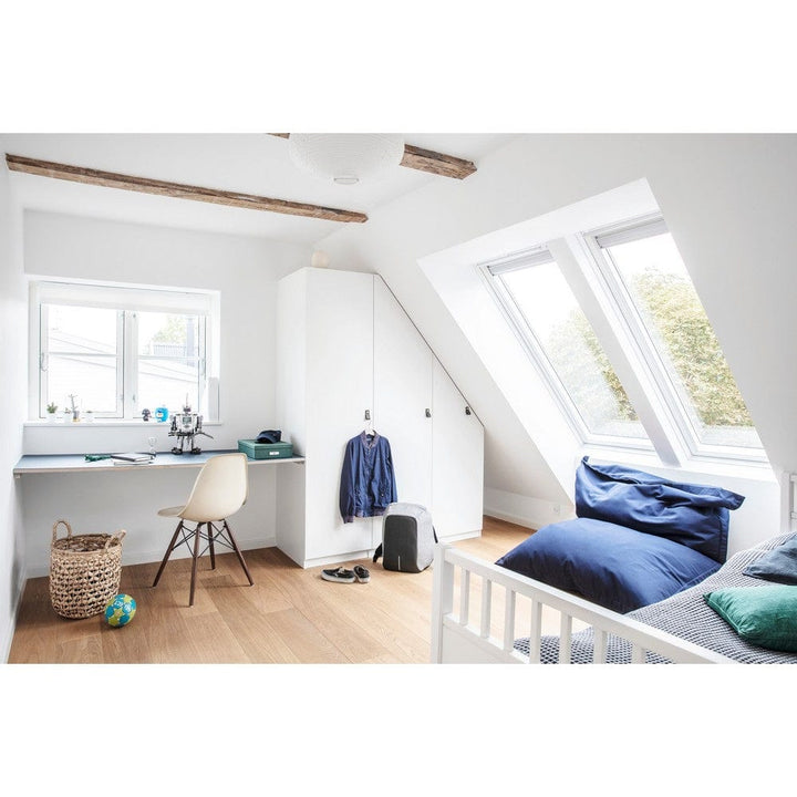 Velux Takfönster Pivåhängd Vitmålad Furu SKU EAN