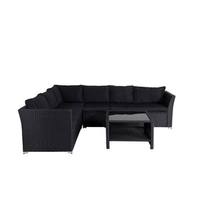 Venture Design Hörnsoffgrupp Haiti Svart SKU VEN-1542-238 EAN 7350118410394