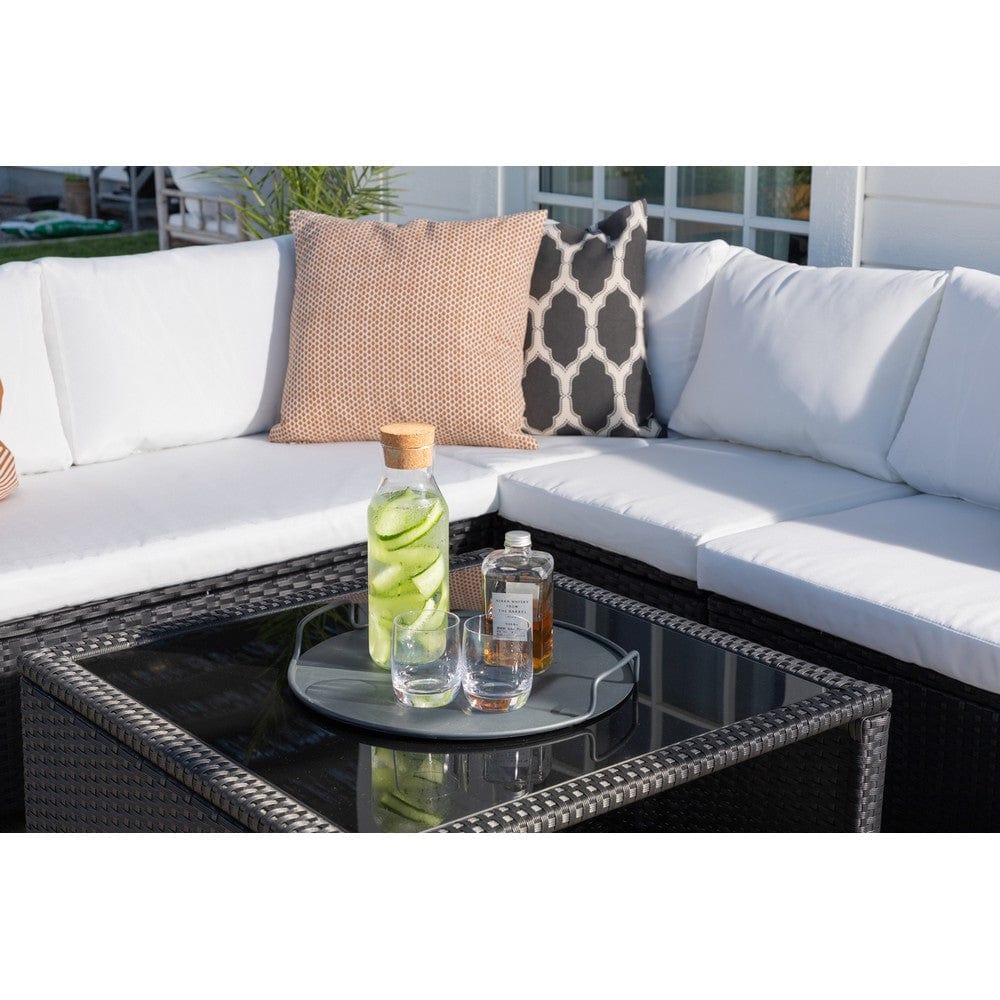 Venture Design Hörnsoffgrupp Haiti Svart/Vit SKU VEN-1541-238 EAN 7350118410400