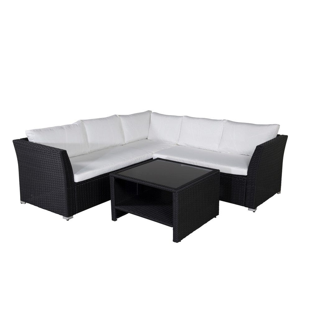 Venture Design Hörnsoffgrupp Haiti Svart/Vit SKU VEN-1541-238 EAN 7350118410400