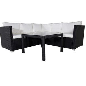 Venture Design Hörnsoffgrupp Kuba Svart/Vit SKU VEN-1531-238 EAN 7350118410431