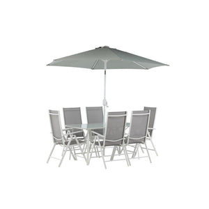 Venture Design Matgrupp Brekki med Parasoll Vit SKU VEN-2051-400 EAN 7350133232667