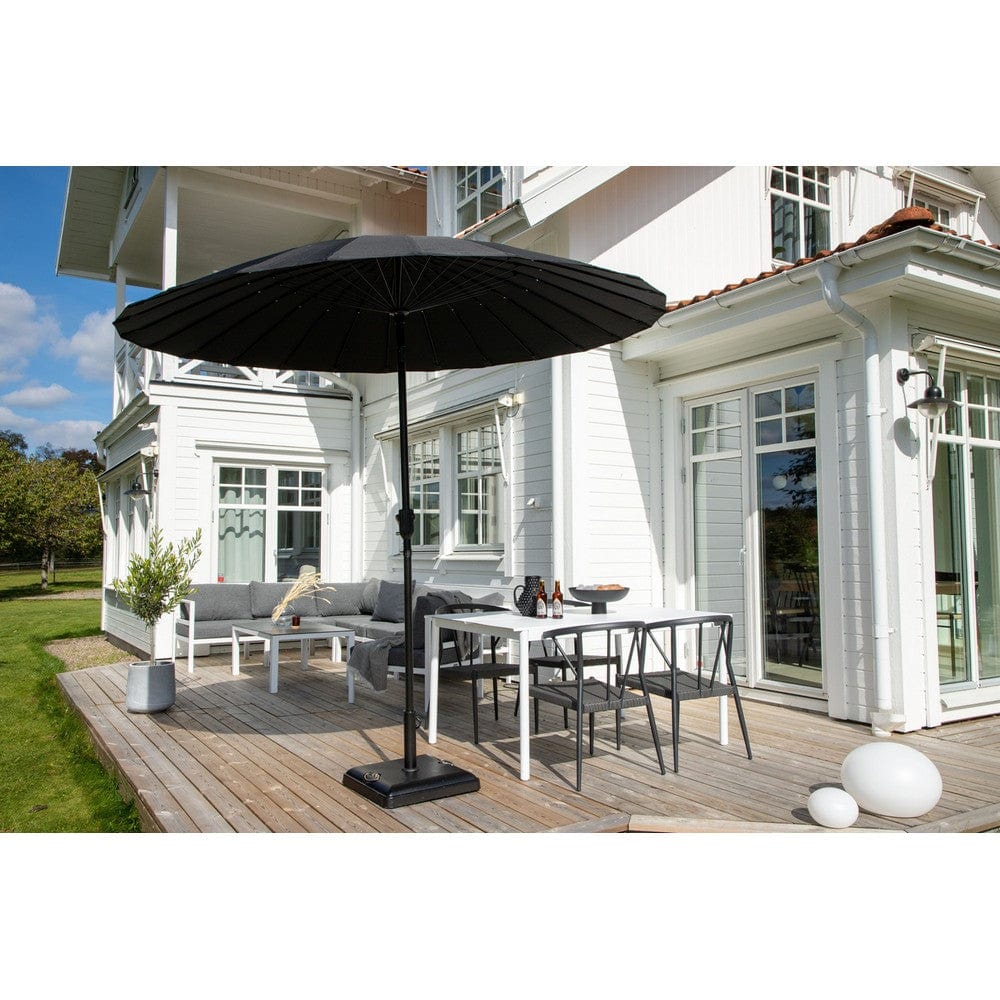 Venture Design Parasoll Palmetto med Tilt Svart SKU VEN-2094-488 EAN 7350133233107