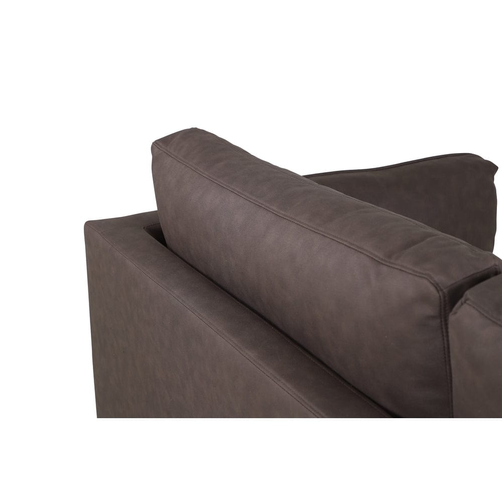 Venture Home Boom 3-sitssoffa brun mikrofiber – produktbild 5