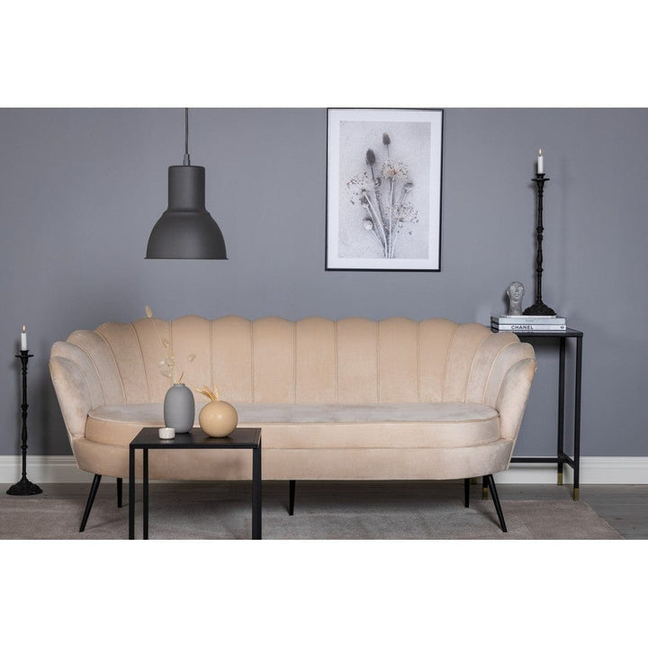 Venture Home 3-sitssoffa Calais Sammet SKU EAN