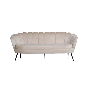 Venture Home 3-sitssoffa Calais Sammet Beige SKU VEN-15015-885 EAN 7350107089075