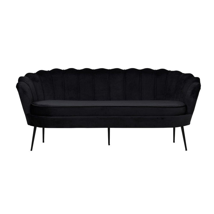 Venture Home 3-sitssoffa Calais Sammet Svart SKU VEN-15015-888 EAN 7350107089082