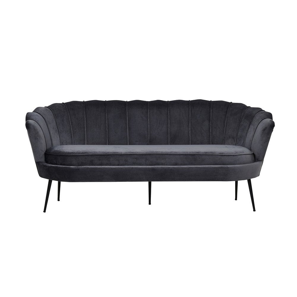 Venture Home 3-sitssoffa Calais Sammet Mörkgrå SKU VEN-15015-955 EAN 7350107089099