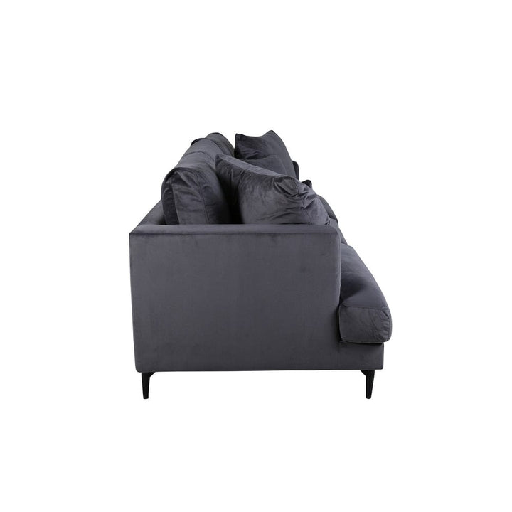 Venture Home 3-sitssoffa Sofia Mörkgrå Sammet SKU VEN-15581-955 EAN 7350118417973