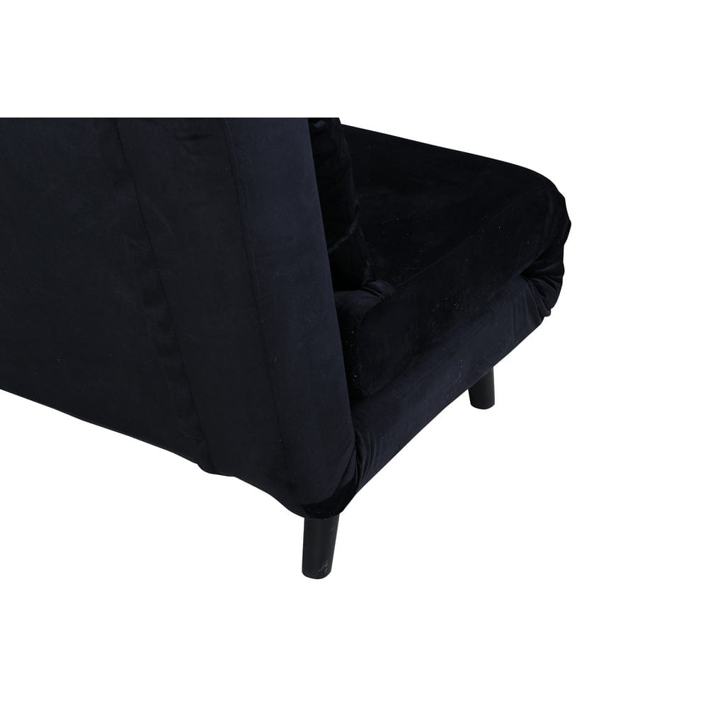 Venture Home Bäddsoffa Dubbel Vicky Svart Sammet – produktbild 5