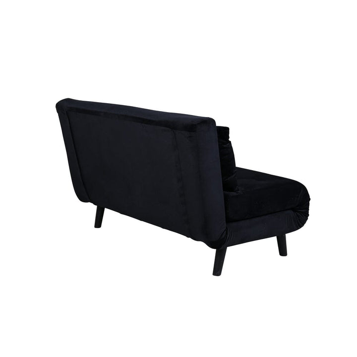 Venture Home Bäddsoffa Dubbel Vicky Svart Sammet – produktbild 6
