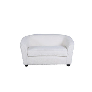 Venture Home Barnsoffa Måna Vit Teddy SKU VEN-15551-000 EAN 7350118417690