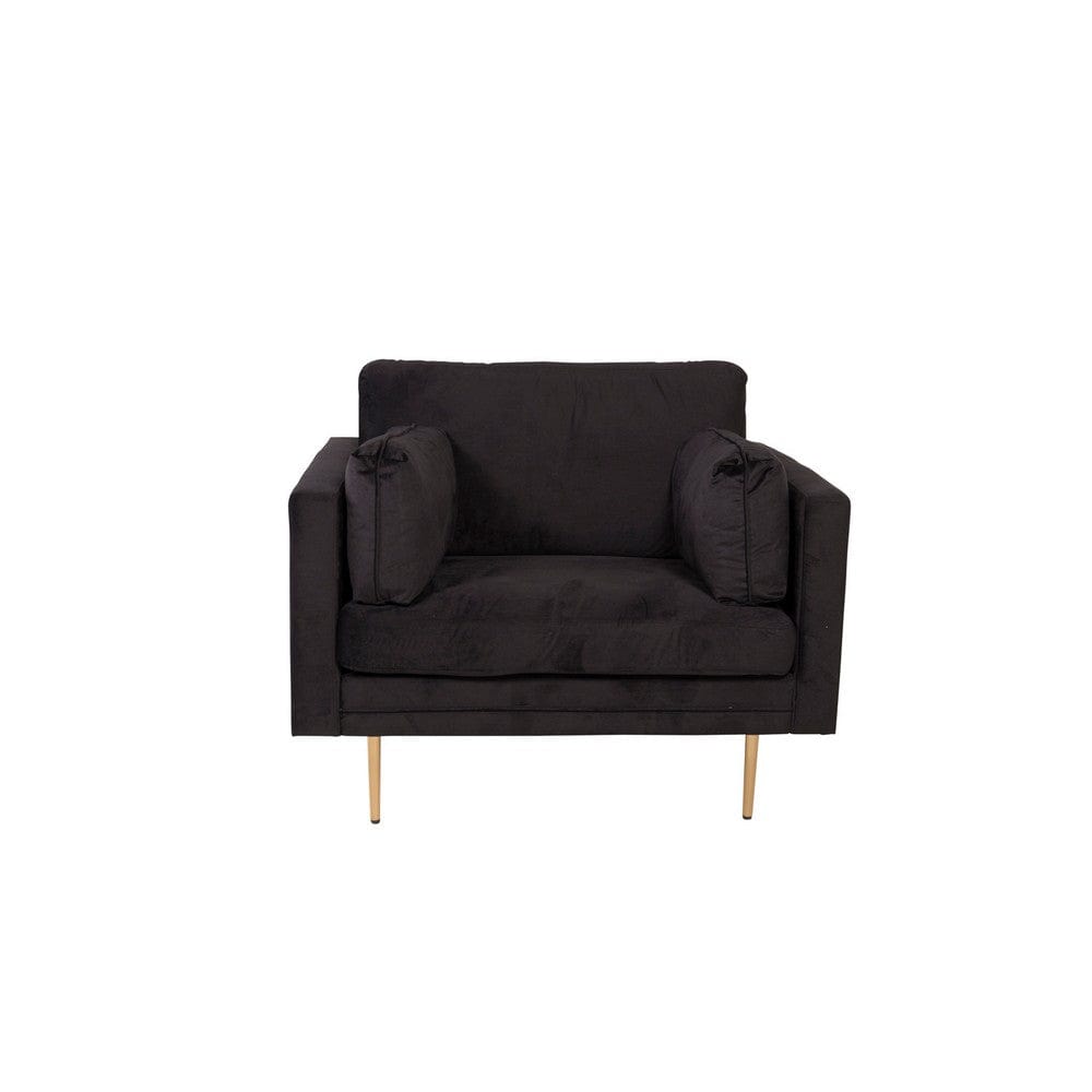 Venture Home Fåtölj Boom Sammet Svart SKU VEN-18046-888 EAN 7350107087422