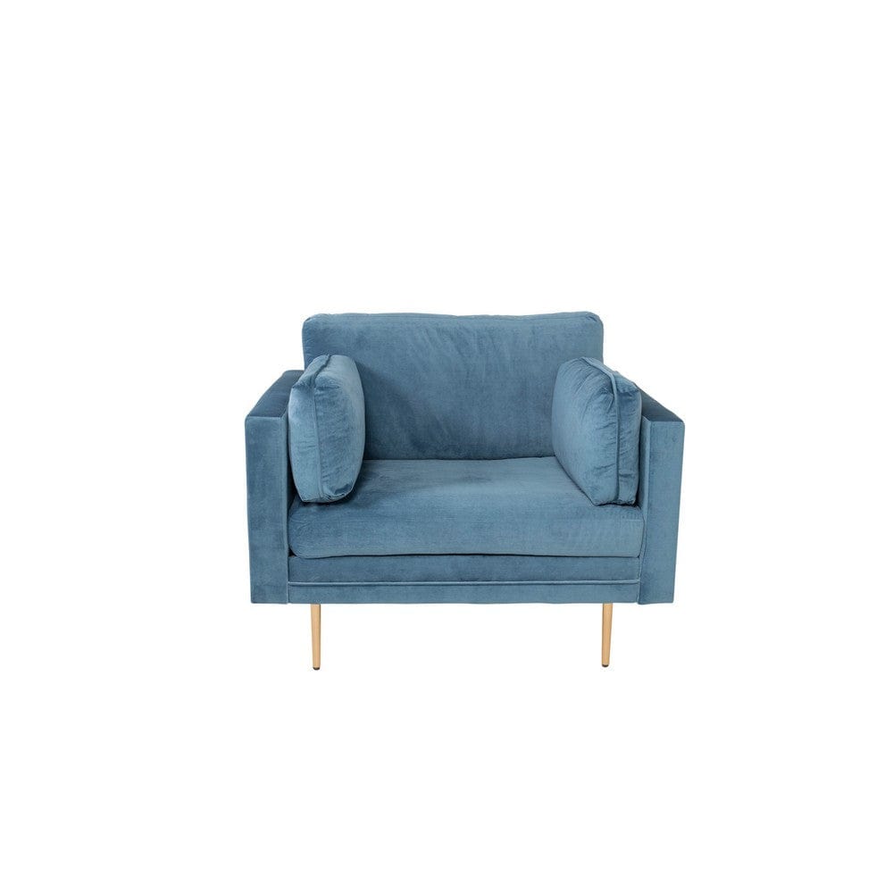 Venture Home Fåtölj Boom Sammet Blå SKU VEN-18046-987 EAN 7350107087439