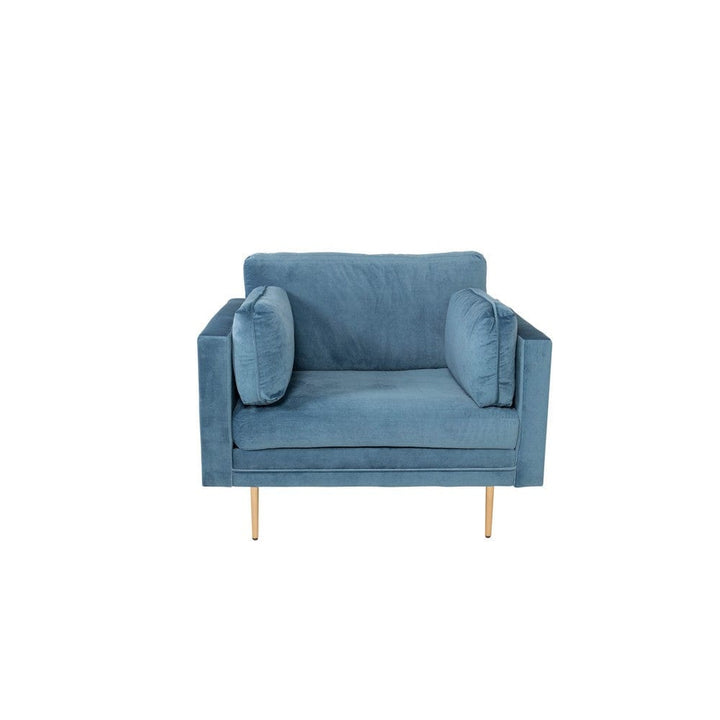 Venture Home Fåtölj Boom Sammet Blå SKU VEN-18046-987 EAN 7350107087439