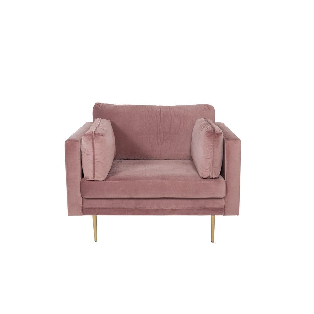 Venture Home Fåtölj Boom Sammet Rosa SKU VEN-18046-989 EAN 7350107087453