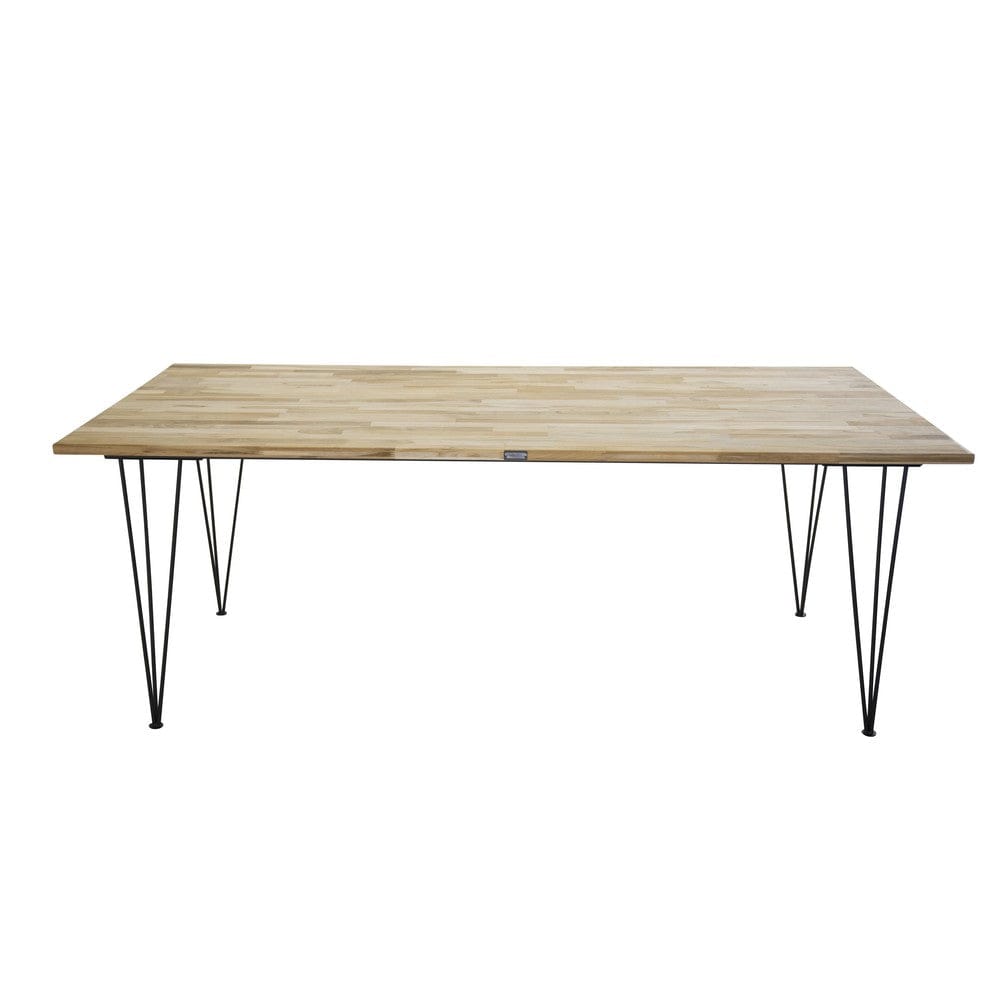 Venture Home Bali matbord 200×90 cm i teak och svart metall