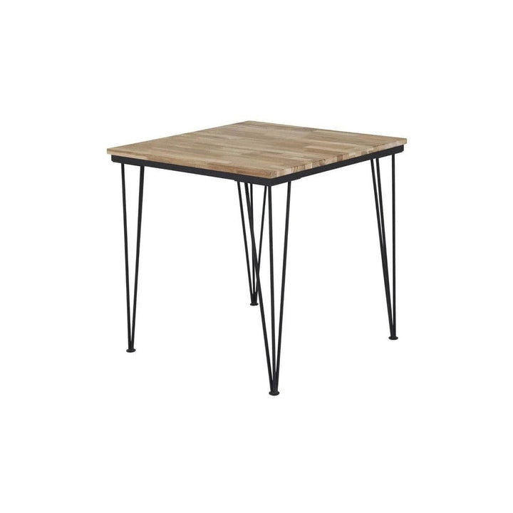 Venture Home Bali matbord 80×80 cm i teak och svart metall