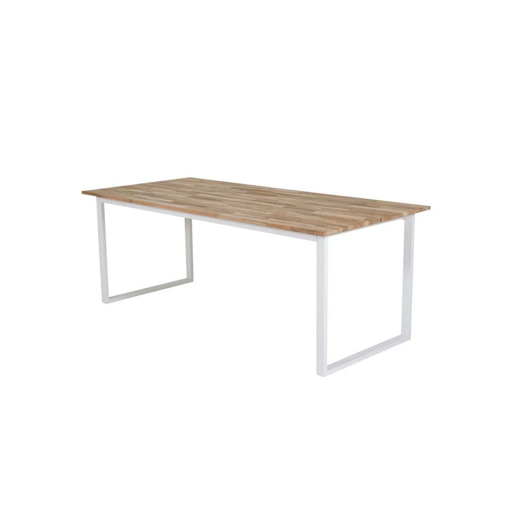 Venture Home Cirebon matbord 200×90 cm – vitt underrede