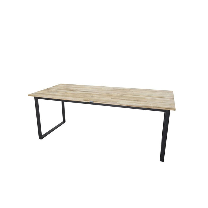 Venture Home Cirebon matbord 200×90 cm – svart underrede