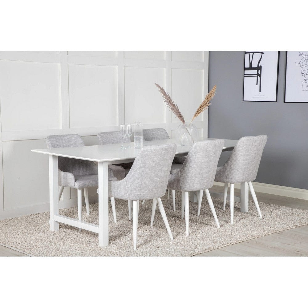 Venture Home Count matbord – vit MDF och metall
