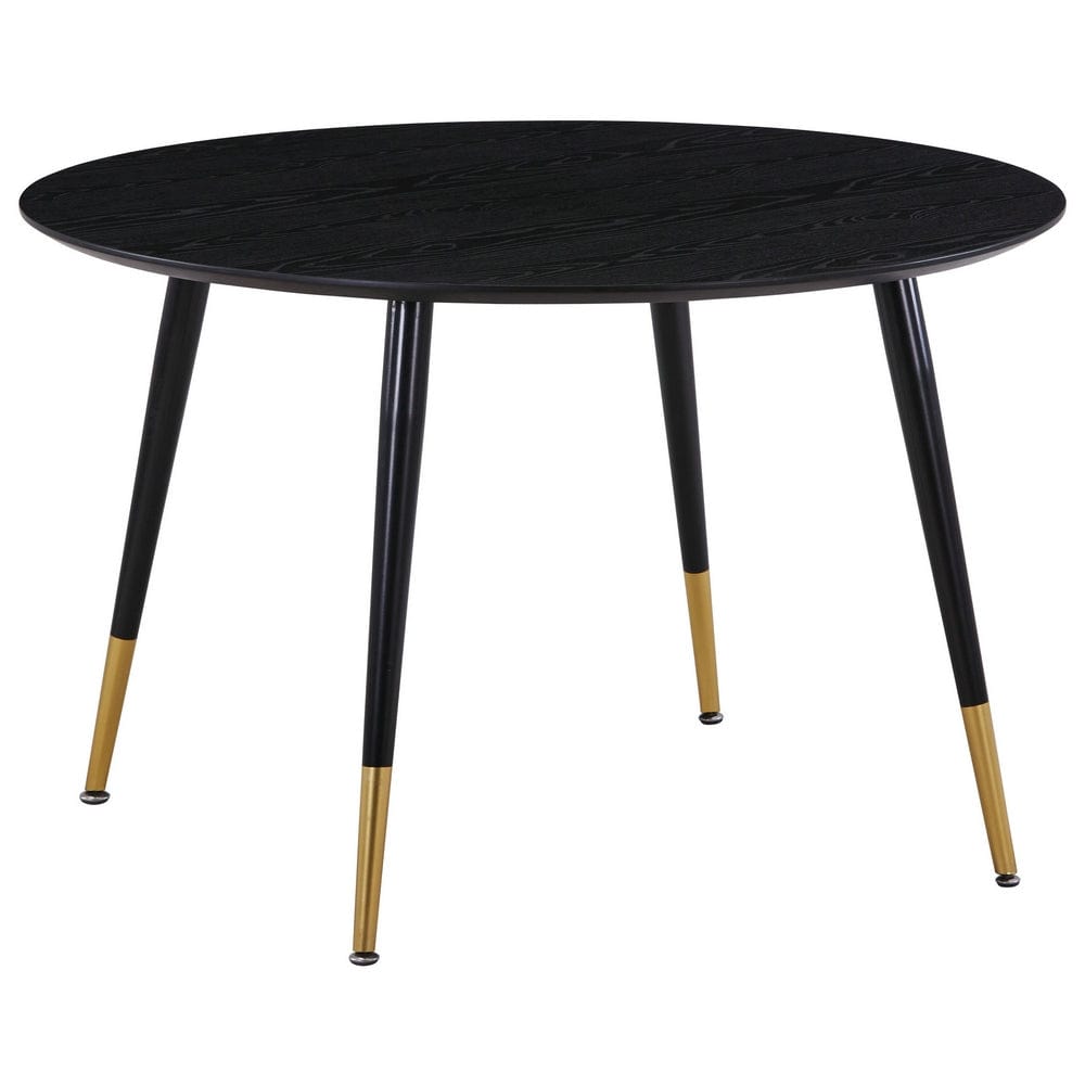 Venture Home Matbord Dipp Rund 115 cm Svart/Mässing SKU VEN-18101-188 EAN 7350107087088
