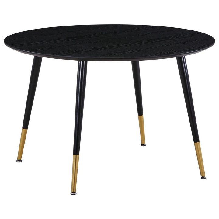 Venture Home Matbord Dipp Rund 115 cm Svart/Mässing SKU VEN-18101-188 EAN 7350107087088