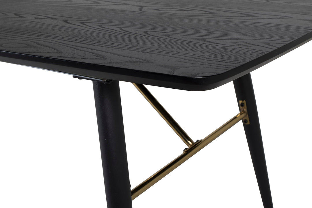 Venture Home Matbord Gold med Iläggsskiva SKU VEN-15023-188 EAN 7350107089211