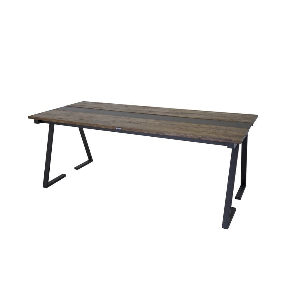 Venture Home Jakarta matbord i teak och svart metall 200×90 cm