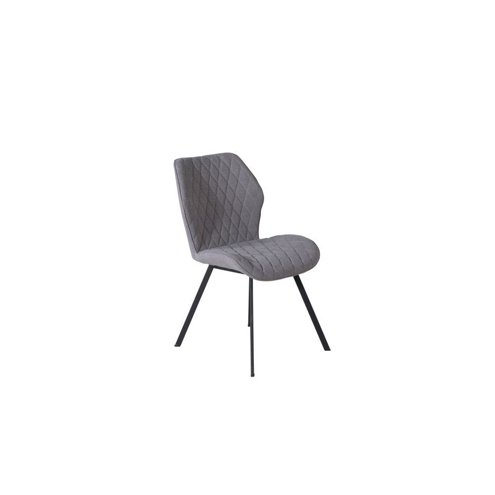 Gemma matstol 2-pack i grå polyester, artikel 15032-995 – Venture Home
