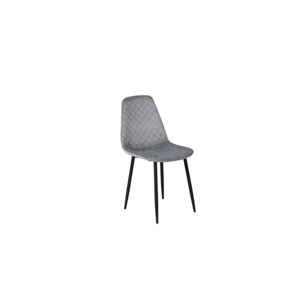Polar Diamond matstol 2-pack grå sammet, artikel 19246-855 – Venture Home