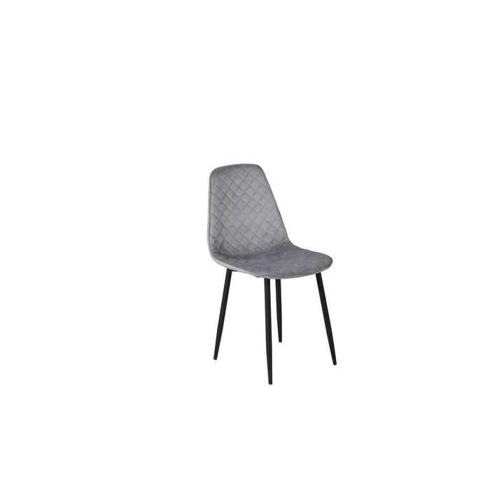 Polar Diamond matstol 2-pack grå sammet, artikel 19246-855 – Venture Home