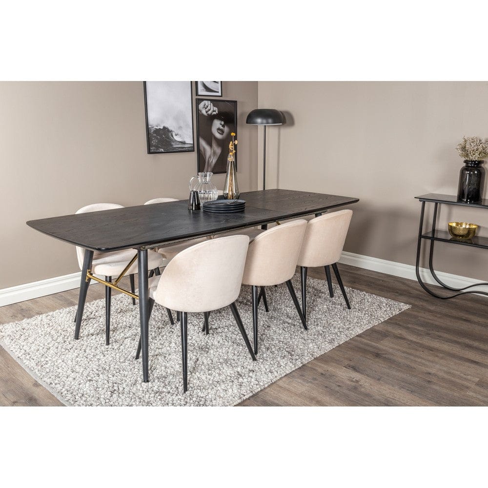Venture Home Matstol Velvet 2-pack SKU EAN