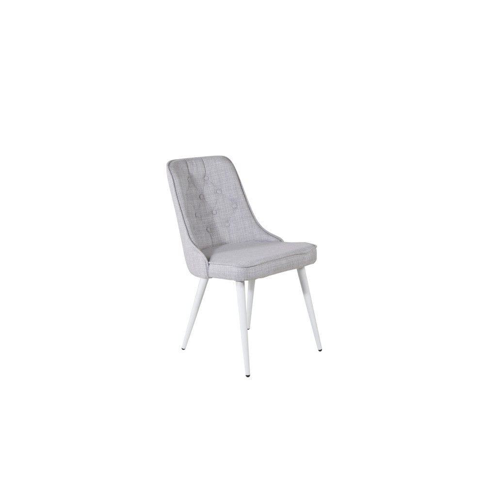 Venture Home Matstol Velvet Lyx 2-pack Vit/Ljusgrå SKU VEN-19935-005 EAN 7350107088979