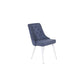 Venture Home Matstol Velvet Lyx 2-pack Vit/Blå SKU VEN-19935-077 EAN 7350107088962