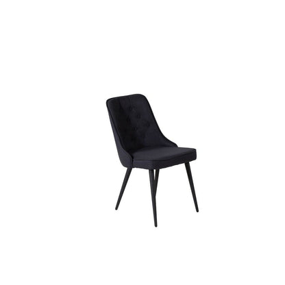 Venture Home Matstol Velvet Lyx 2-pack Svart SKU VEN-19935-808 EAN 7350107088931