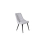 Venture Home Matstol Velvet Lyx 2-pack Svart/Ljusgrå SKU VEN-19935-855 EAN 7350107088955